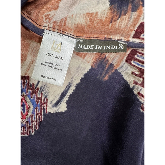 La Fuori Women's Multicolor Bohemian Blouse - Picture 6 of 6